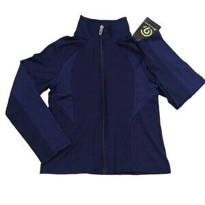 Champion C9 Jacket Blue Full Zip Athletic Girls Size XS 4/5